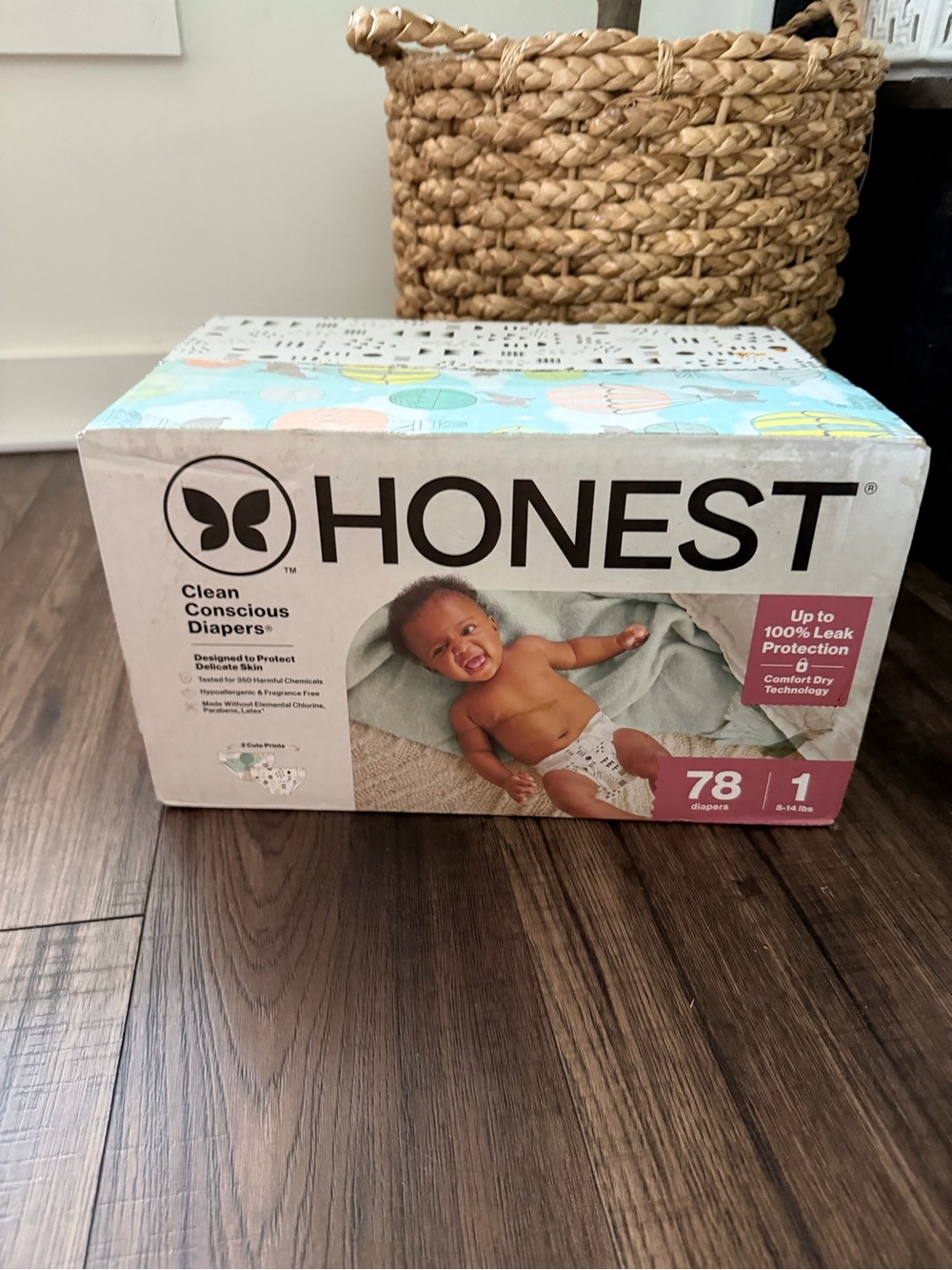 The Honest Company Clean Conscious
Diapers Size 1 -
78ct new